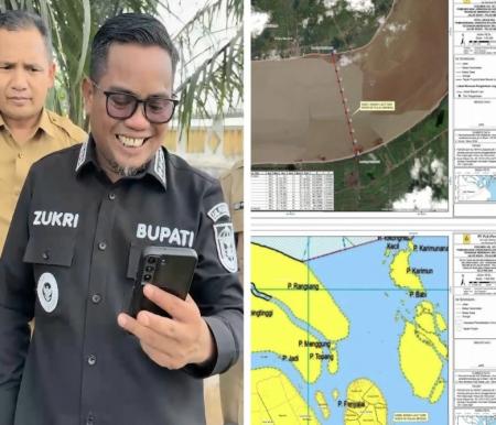 Bupati Pelalawan, Zukri mengikuti Rakor pemeriksaan UKL-UPL proyek kabel bawah laut PT PLN UID Riau dan Kepri (foto/Andy)